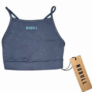 NWT NOBULL High Neck Sports Bra Dark Grey Size XS